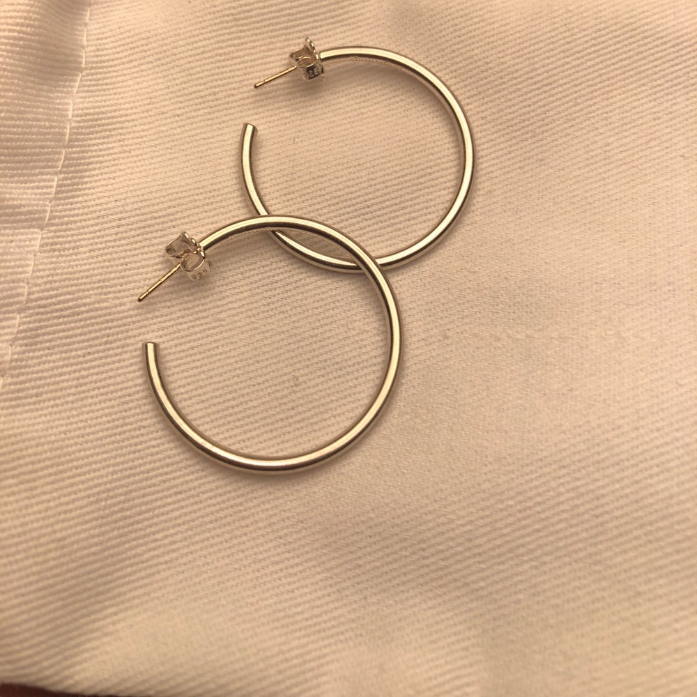 Tiffany & Co. Sterling Silver Hoop Earrings